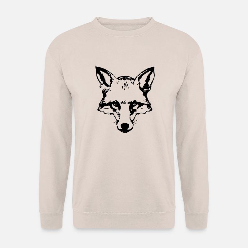 fox_head - Unisex Pullover - Sand