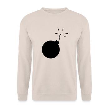 bombe - Unisex Pullover - Sand - Vorne - Alina (178cm) & Michal (187cm)