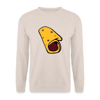 crepe galette saucisse - Sweat-shirt Unisexe - sable - Devant - Alina (178cm) & Michal (187cm)
