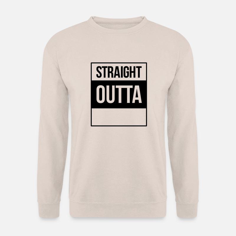 straight outta - Unisex Pullover - Sand