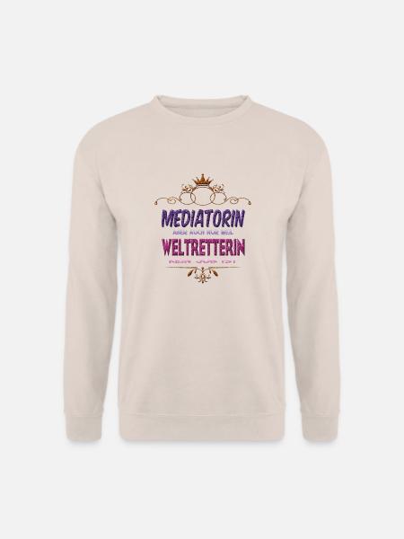Mediatorin Weltretterin - Unisex Pullover - Sand