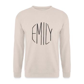 Emily gift - Unisex Sweatshirt - sand - Front - Alina (178cm) & Michal (187cm)
