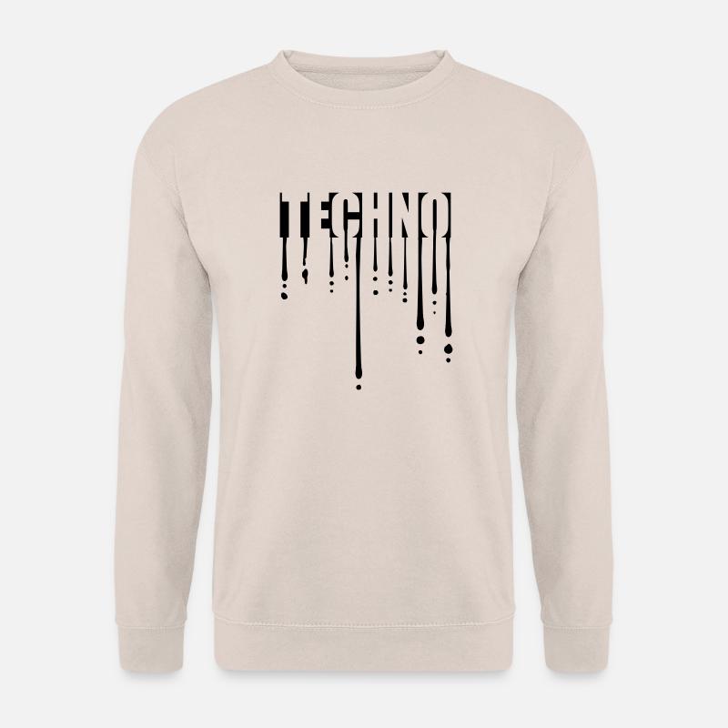 Drops Logo Techno - Sweat-shirt Unisexe - sable