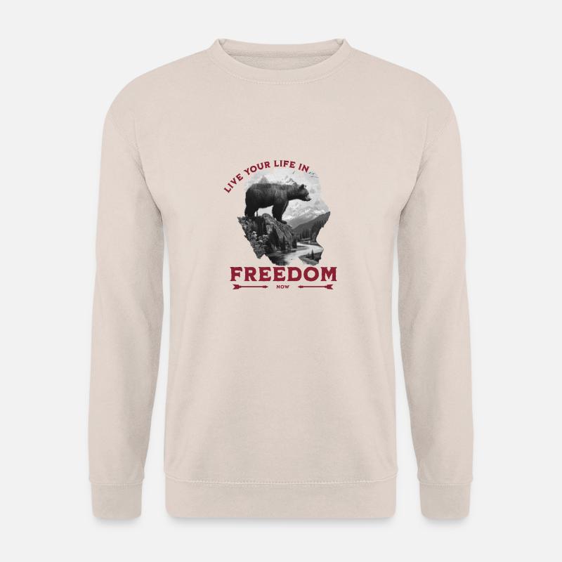 Live our life in Freedom - Unisex Pullover - Sand