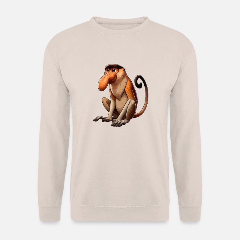 Nasenbär Affe png - Unisex Pullover - Sand