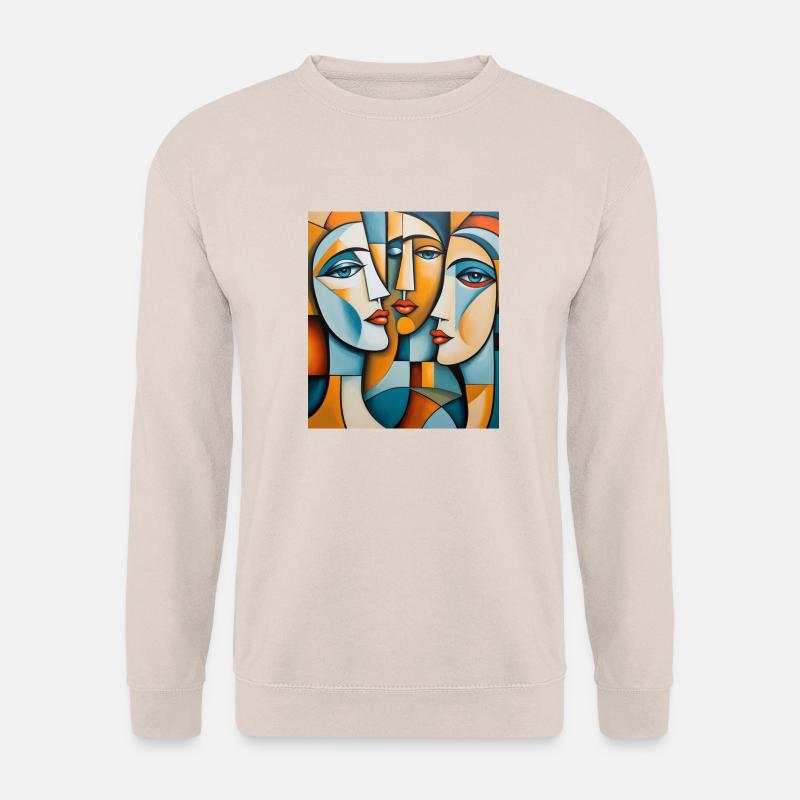 Abstraktes Porträt - Unisex Pullover - Sand