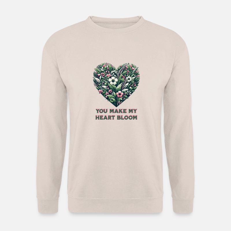 Tu fais fleurir mon cœur - Sweat-shirt Unisexe - sable