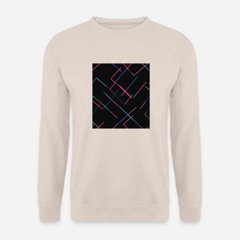 Abstrakte Neonlinien - Unisex Pullover - Sand
