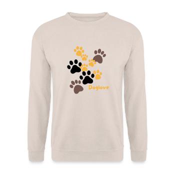 Doglove - Unisex Pullover - Sand - Vorne - Alina (178cm) & Michal (187cm)