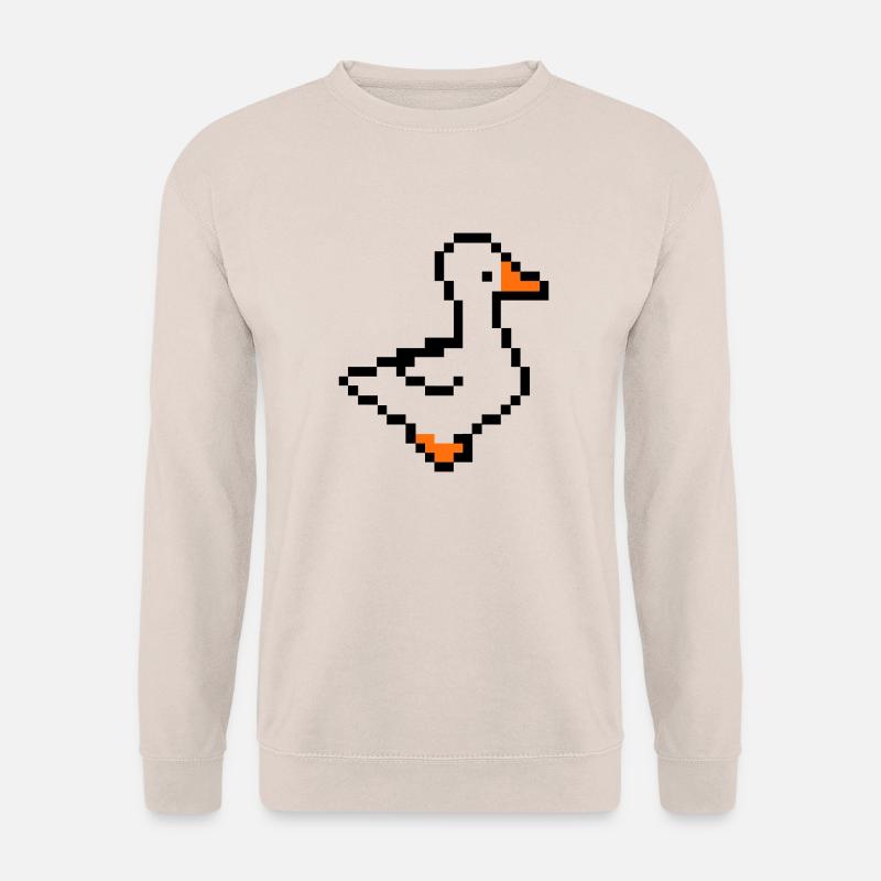 pixel ente - Unisex Pullover - Sand