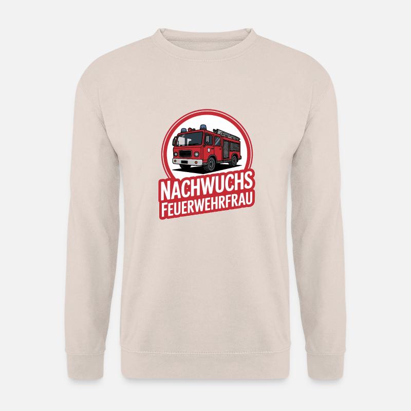 Nachwuchs Feuerwehrfrau – Geschenkidee - Unisex Pullover - Sand