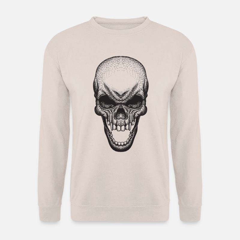 Dot Skull - Unisex Sweatshirt - sand