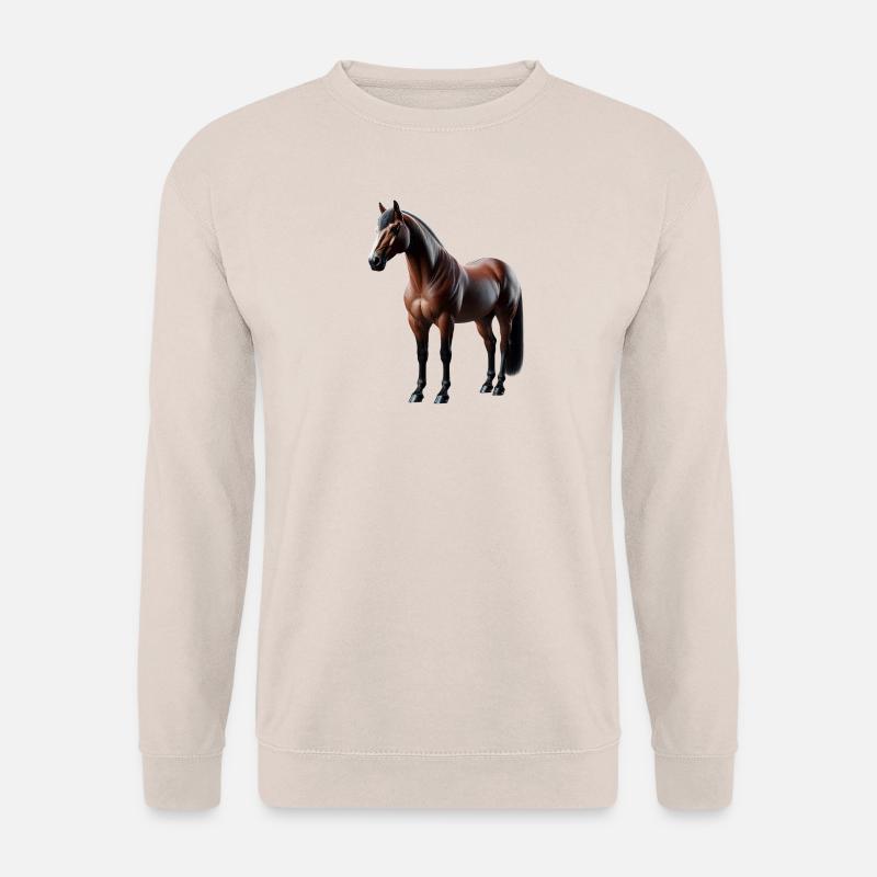 Pferd Braun - Unisex Pullover - Sand