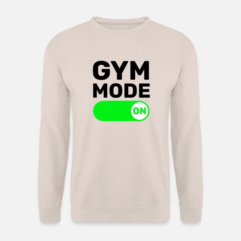 GYM MODE ON - FITNESS - WORKOUT - TRAINING - Unisex Pullover - Sand