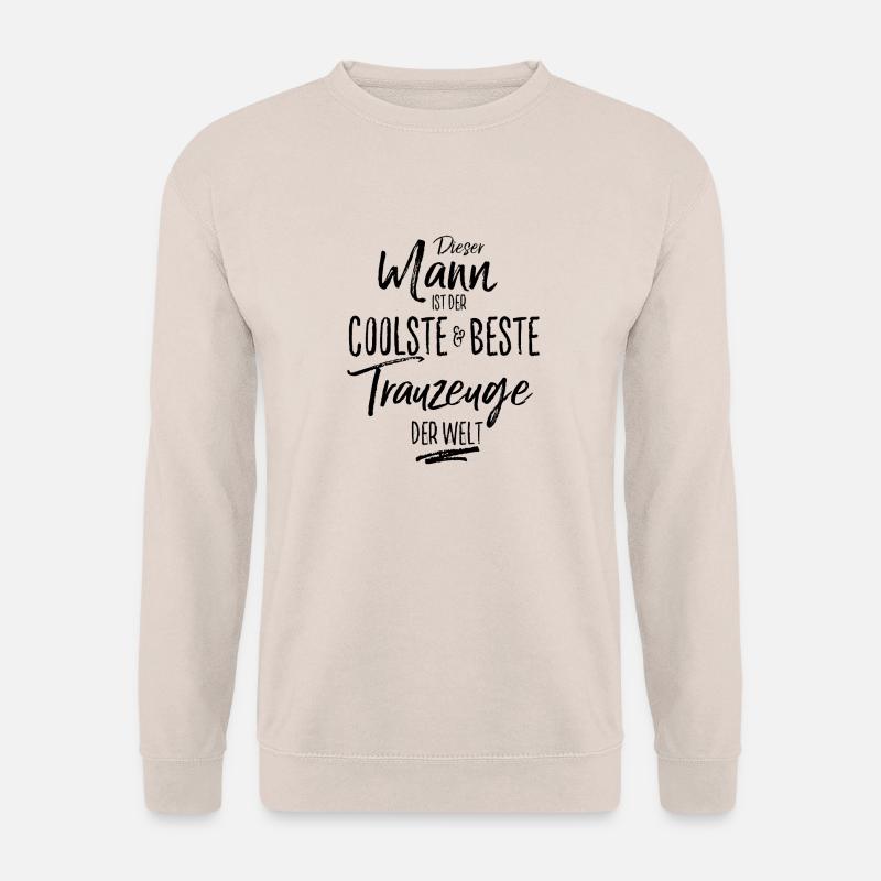 trauzeuge der Beste (s) - Unisex Pullover - Sand