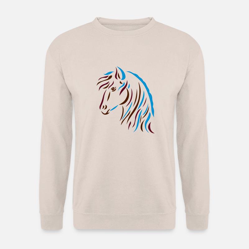 masterfitness_pony_3_color - Unisex Pullover - Sand