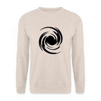 big_swirl - Unisex Pullover - Sand - Vorne - Alina (178cm) & Michal (187cm)
