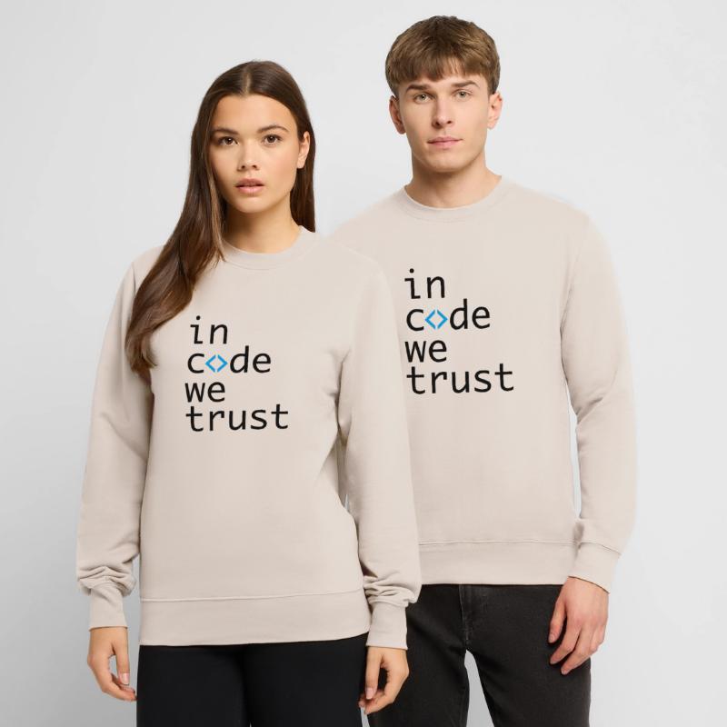 in code we trust, developer, coder Unisex Pullover