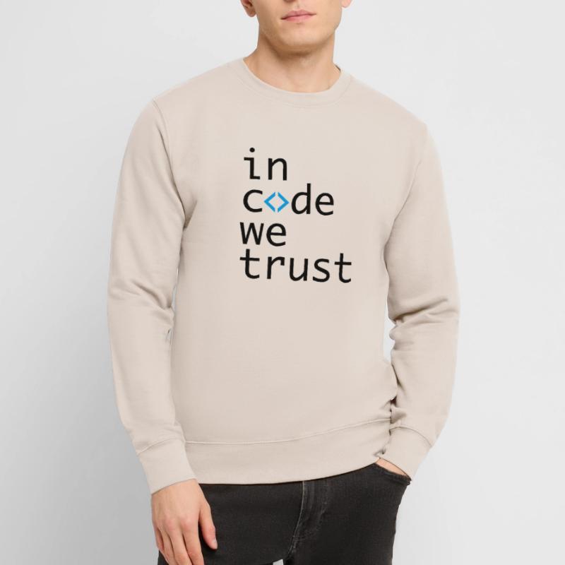 in code we trust, developer, coder Unisex Pullover