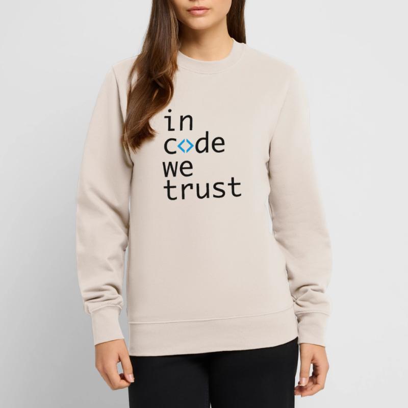 in code we trust, developer, coder Unisex Pullover