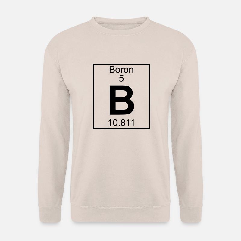 Boron (B) (element 5) - Unisex Sweatshirt - sand