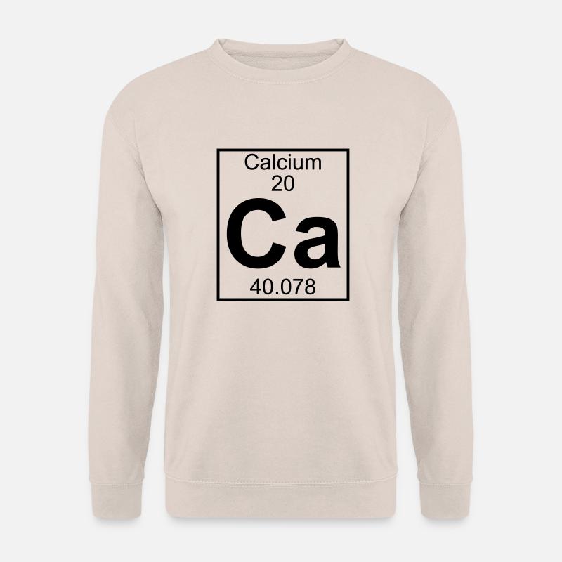 Calcium (Ca) (element 20) - Unisex Sweatshirt - sand