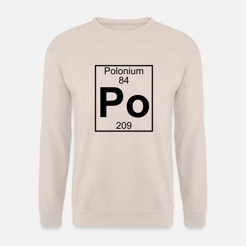 Polonium (Po) (element 84) - Unisex Sweatshirt - sand