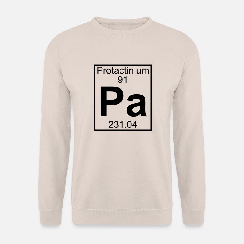 Protactinium (Pa) (element 91) - Unisex Sweatshirt - sand
