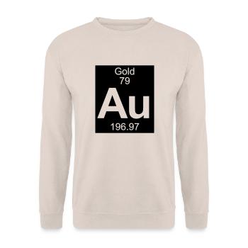 Gold (Au) (element 79) - Unisex Sweatshirt - sand - Front - Alina (178cm) & Michal (187cm)