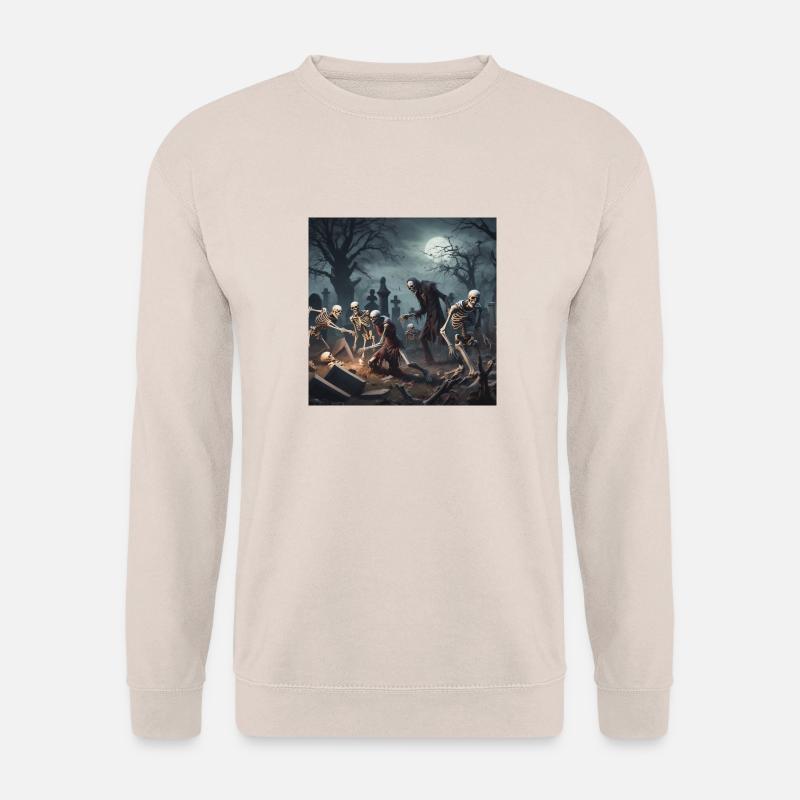 Skellet Friedhof - Unisex Pullover - Sand