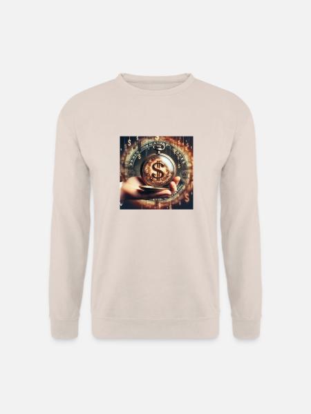 Taschen Uhr Verlauf - Unisex Pullover - Sand