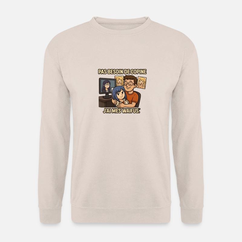 Waifu Power - Unisex Pullover - Sand