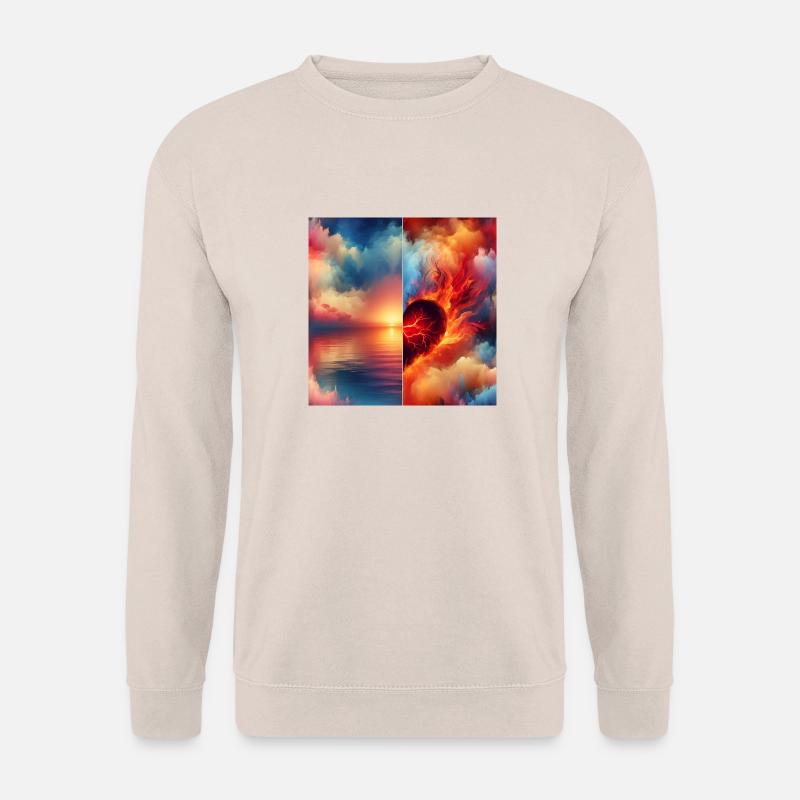 PeacefulMindFierceHeart - Unisex Sweatshirt - sand