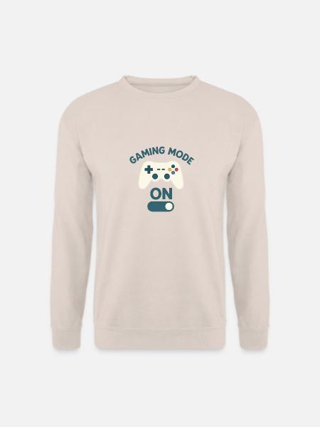 Gaming Mode On - jetzt wird gespielt - Unisex Pullover - Sand