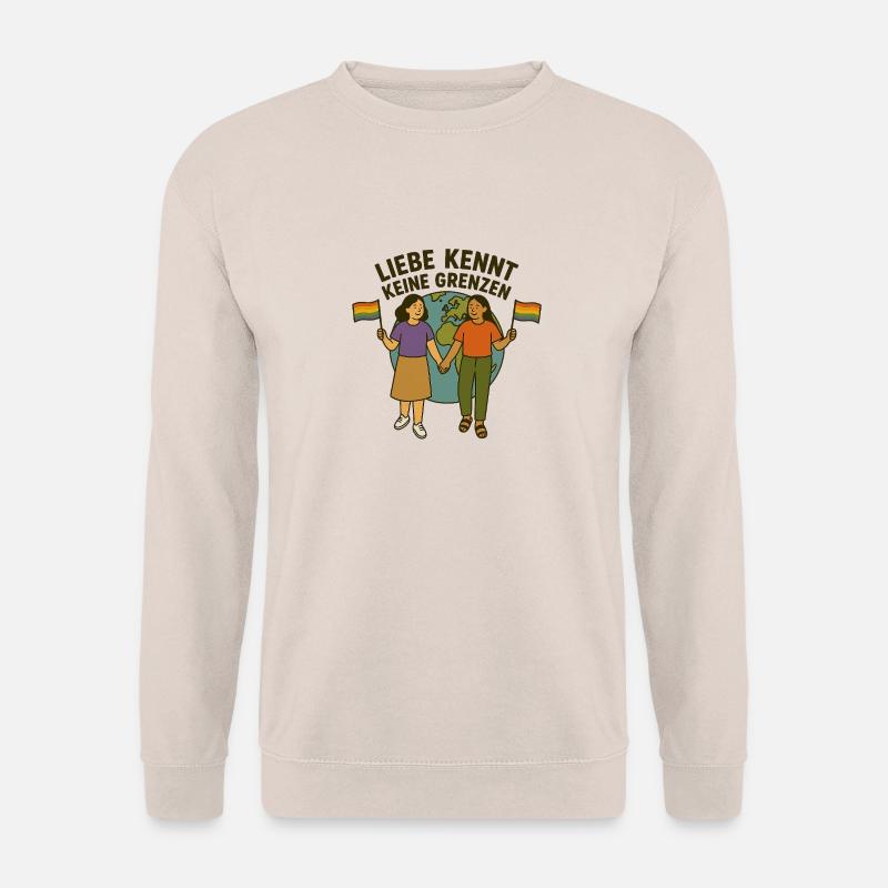 Liebe kennt keine Grenzen - Unisex Pullover - Sand