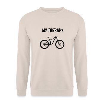 My Therapy - Mountainbike - Unisex Pullover - Sand - Vorne - Alina (178cm) & Michal (187cm)