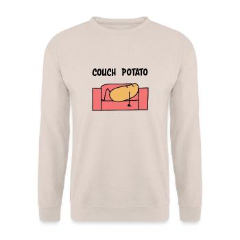 Larve - Sweat-shirt Unisexe - sable - Devant - Alina (178cm) & Michal (187cm)