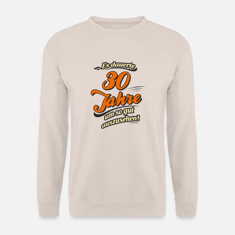 Es dauerte 30 Jahre, original RAHMENLOS® Design - Unisex Pullover - Sand