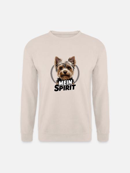 Yorkie Yorkshire Terrier mein Spirit Seelenhund - Unisex Pullover - Sand
