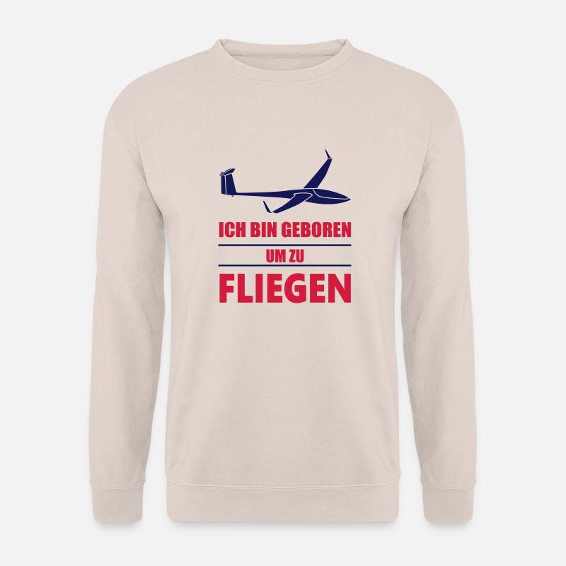 dg800_geborenumzufliegen_ - Unisex Pullover - Sand