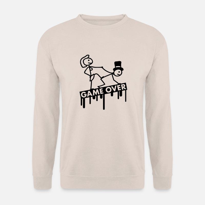 bachelor_party_game_over - Unisex Pullover - Sand