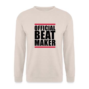 official_beat_maker_f2 - Sweat-shirt Unisexe - sable - Devant - Alina (178cm) & Michal (187cm)