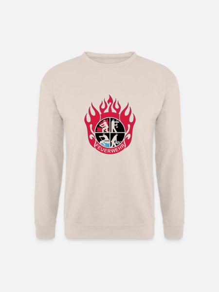 Flamme Feuerwehr Logo mod - Unisex Pullover - Sand