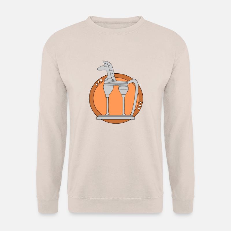 Etruskisches Pferd - Unisex Pullover - Sand