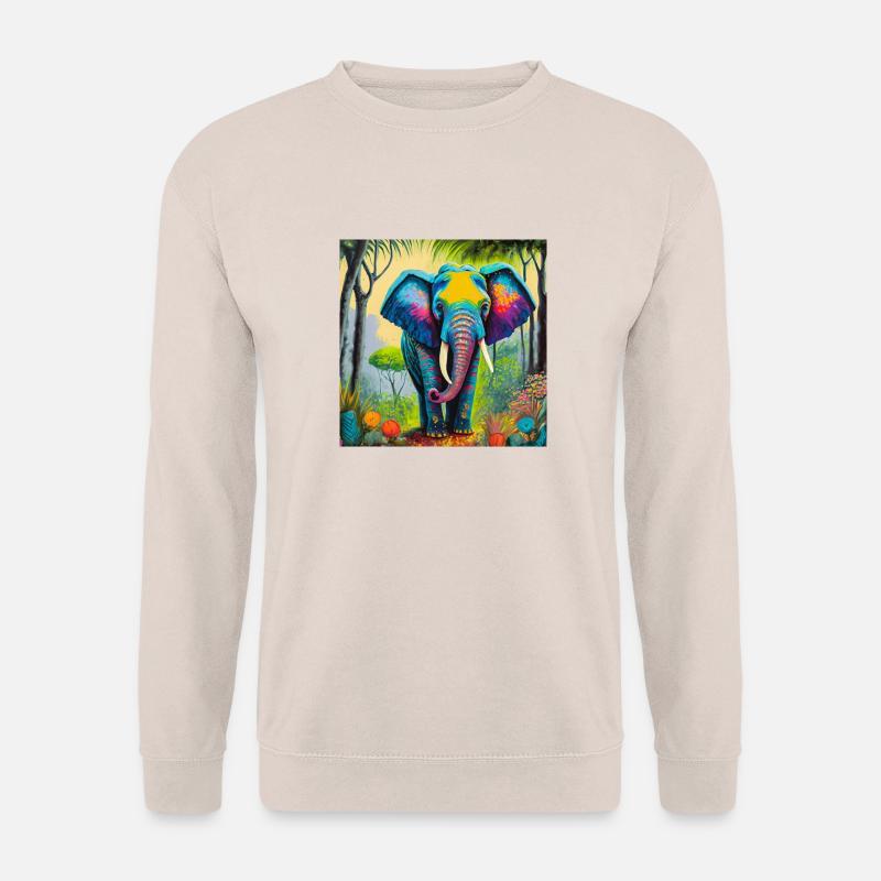Elefant im Dschungel - Unisex Pullover - Sand
