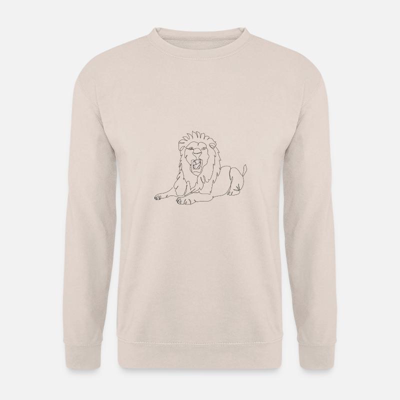 Lineart Löwe - Unisex Pullover - Sand