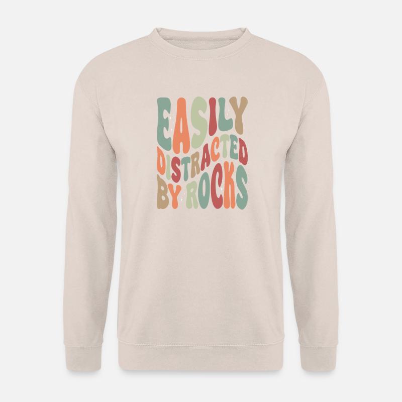 Easily Disctracted By Rocks - Unisex Pullover - Sand