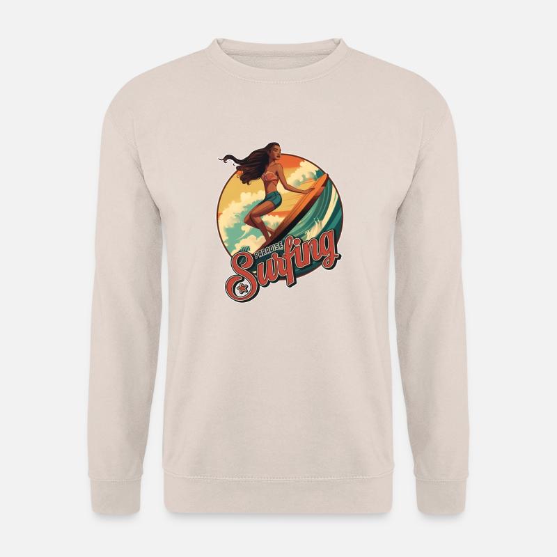 SURFING PARADISE!! - Unisex Pullover - Sand