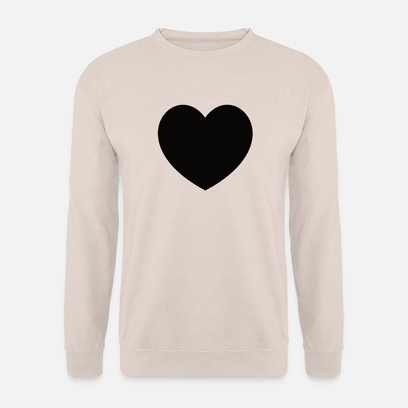 Black Heart - Unisex Pullover - Sand