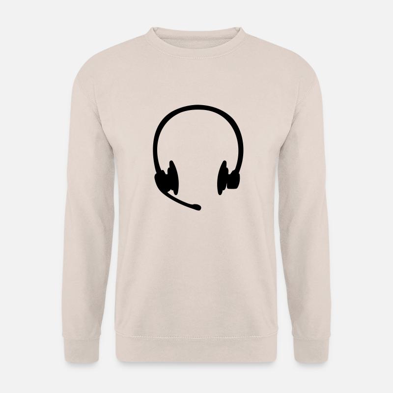 Headset Kopfhörer - Unisex Pullover - Sand